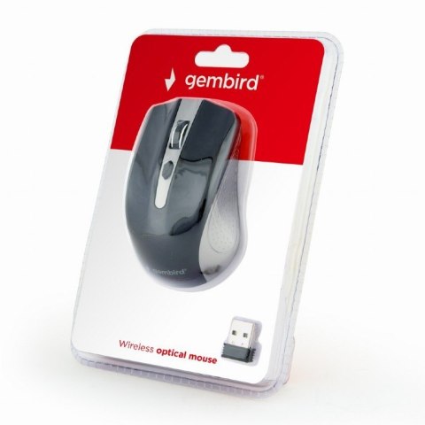 Mysz Gembird MUSW-4B-04-GB bezprzewodowa optyczna szaro-czarna ergonomiczna