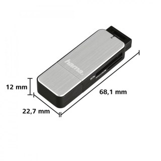 Czytnik kart SD microSD USB 3.0 srebrny wydajny transfer z LED