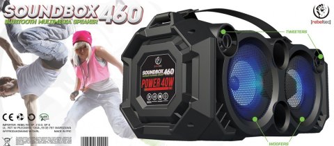 Głośnik Bluetooth Rebeltec SoundBox 460 mobilny z RGB i mocą 40W