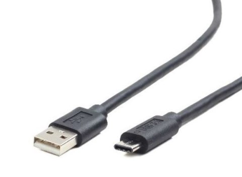 Kabel USB 2.0 Type C BM/CM 1 m czarny do smartfona i komputera