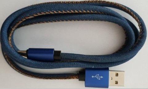 Kabel USB 2.0 Type C Gembird jeans 2 m stylowy do smartfona