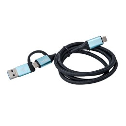 Kabel USB-C do USB-C i USB 3.0 1m z adapterem 100W 4K