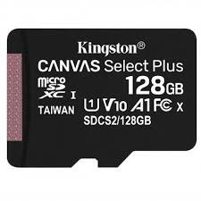 Karta pamięci Kingston microSD 128GB Canvas Select Plus 100MB/s szybka wydajna