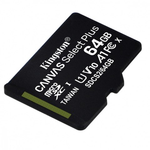 Karta pamięci microSD Kingston 64GB Canvas Select Plus 100MBs wydajna