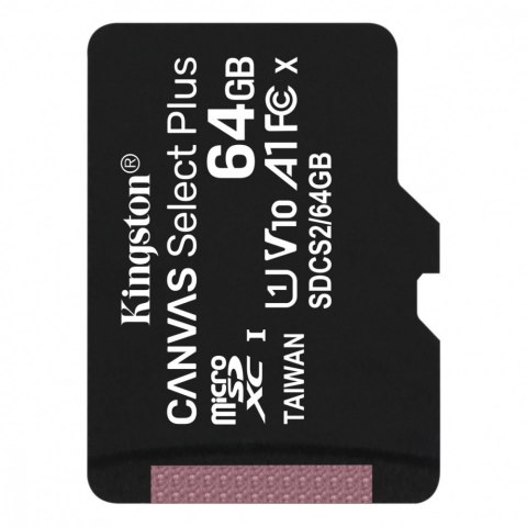 Karta pamięci microSD Kingston 64GB Canvas Select Plus 100MBs wydajna