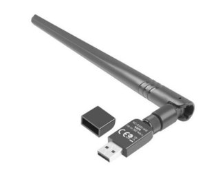 Karta sieciowa USB N300 Lanberg NC-0300-WIE wydajna bezprzewodowa z anteną
