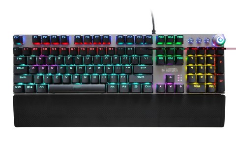 Klawiatura iBOX Aurora K-3 Gaming mechaniczna podświetlana z przełącznikami brązowymi