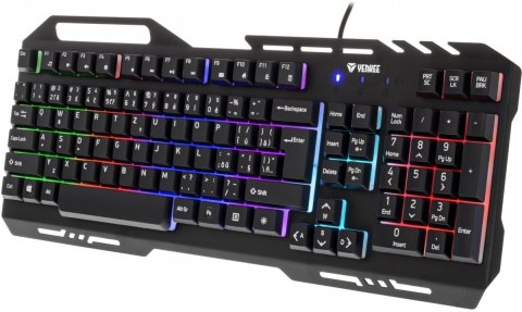 Klawiatura YENKEE YKB 3200 Shadow metalowa RGB dla graczy