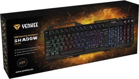 Klawiatura YENKEE YKB 3200 Shadow metalowa RGB dla graczy
