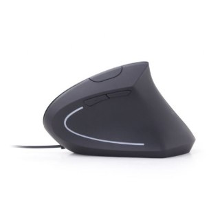 Mysz Gembird MUS-ERGO-01 ergonomiczna optyczna 6 przyciskowa czarna