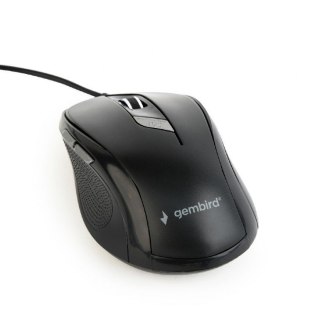 Mysz optyczna Gembird MUS-6B-01 USB czarna kompaktowa do biura