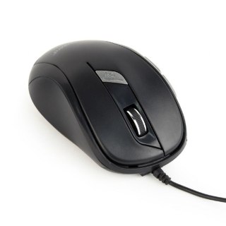 Mysz optyczna Gembird MUS-6B-01 USB czarna kompaktowa do biura