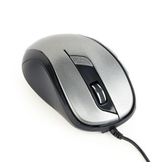 Mysz optyczna Gembird MUS-6B-01-BG USB czarno-szara kompaktowa biurowa