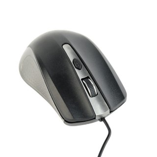 Mysz optyczna USB Gembird szaro-czarna kompaktowa do biura