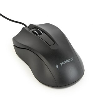 Mysz optyczna Gembird MUS-3B-01 czarna kompaktowa do biura