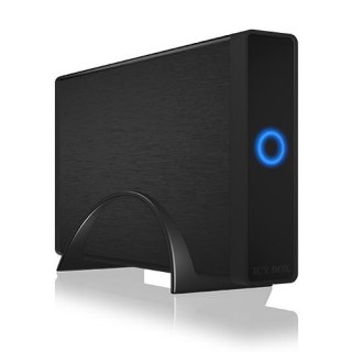 Obudowa IcyBox HDD 3.5 Type-C z USB 3.1 aluminiowa czarna