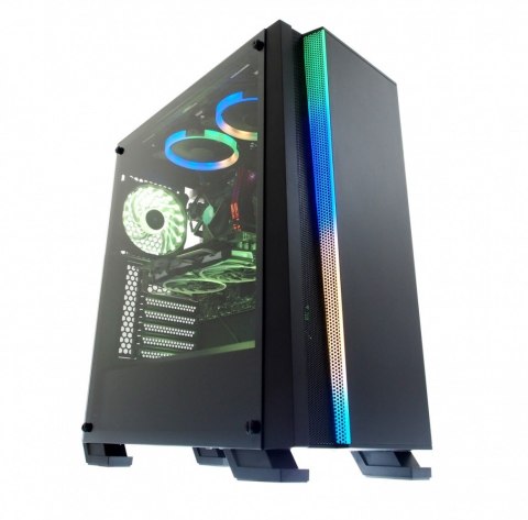 Obudowa IBOX Wizard 4 Gaming czarna Midi Tower z wentylatorami RGB