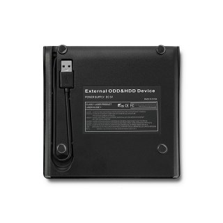 Obudowa Qoltec na napęd CD/DVD SATA USB 3.0 12.7mm z kablami
