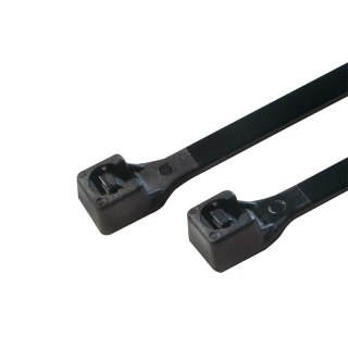 Opaski zaciskowe LogiLink 30cm 100szt czarne nylonowe ognioodporne