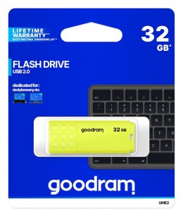 Pendrive GOODRAM UME2 32GB USB 2.0 żółty szybki i kompaktowy