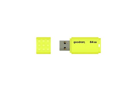 Pendrive GOODRAM UME2 64GB USB 2.0 Żółty praktyczny