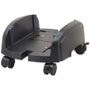 Podstawka pod obudowę PC Manhattan czarna mobilna z kółkami 155-255 mm
