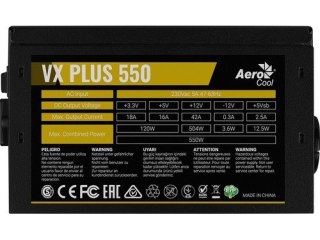 Zasilacz AeroCool PGS VX 550W 80+ cichy do systemów podstawowych
