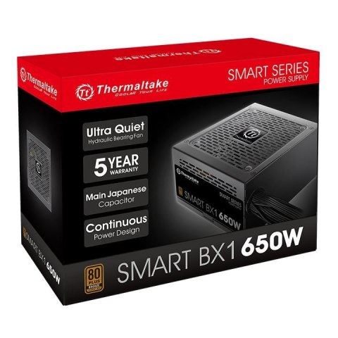 Zasilacz Thermaltake Smart BX1 650W 80 PLUS Bronze z wentylatorem 12 cm