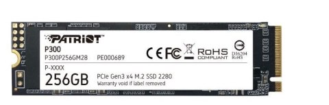 Dysk SSD Patriot P300 256GB M.2 PCIe Gen 3 szybki wydajny