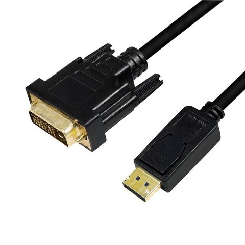 Kabel DisplayPort 1.2 do DVI 24+1 1m czarny wideo