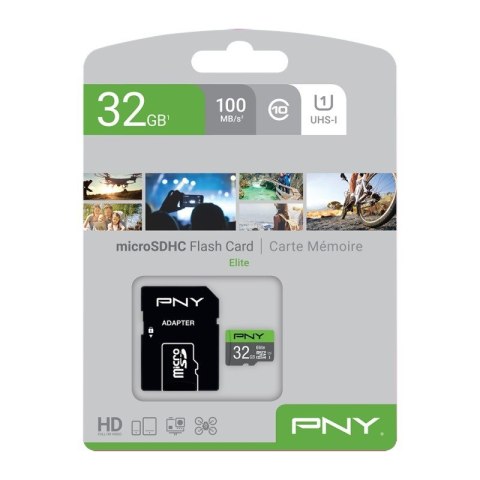 Karta pamięci PNY MicroSDHC Elite 32GB UHS-I Class 10 szybka