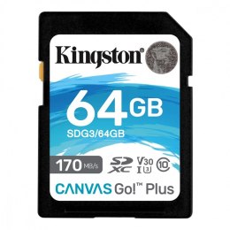 Karta pamięci SD Kingston 64GB Canvas Go Plus 170MB/s U3 V30