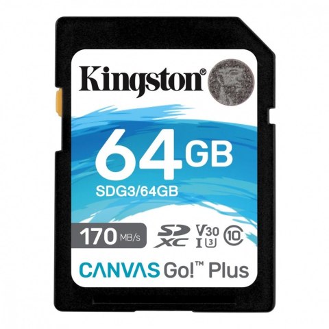 Karta pamięci SD Kingston 64GB Canvas Go Plus 170MB/s U3 V30
