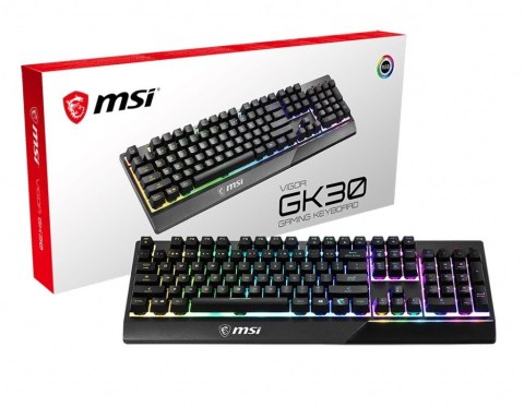 Klawiatura MSI Vigor GK30 RGB multimedialna z podświetleniem