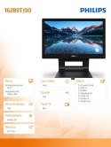 Monitor Philips 162B9T 15.6 cali LED dotykowy FHD z HDMI DP