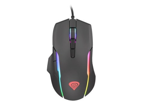 Mysz Genesis Xenon 220 RGB cicha 6400 DPI dla graczy ergonomiczna