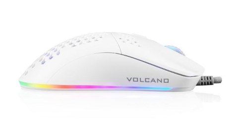 Mysz optyczna przewodowa MODECOM VOLCANO SHINOBI 3327 RGB lekka biała