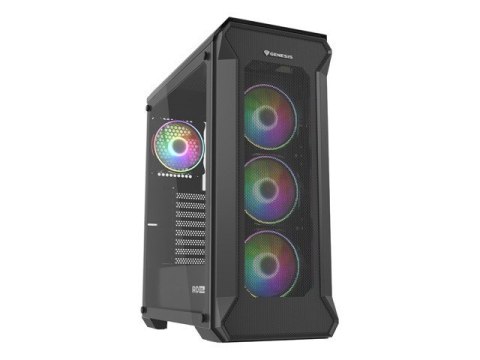 Obudowa Genesis Irid 505 V2 ARGB midi tower z oknem USB 3.0