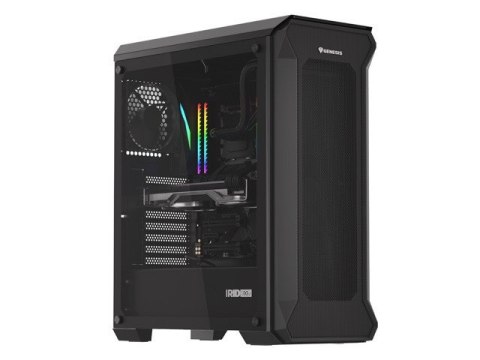 Obudowa Genesis Irid 505 V2 midi tower z hartowanym szkłem USB 3.0