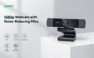 Kamera internetowa AUKEY PC-LM1E USB Full HD 1080p z mikrofonami stereo