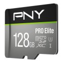 Karta pamięci PNY PRO Elite microSDXC 128GB 100MBs szybka do 4K