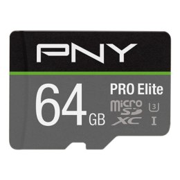 Karta pamięci PNY MicroSDXC 64GB PRO Elite 100MBs 60MBs 4K