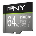 Karta pamięci PNY MicroSDXC 64GB PRO Elite 100MBs 60MBs 4K