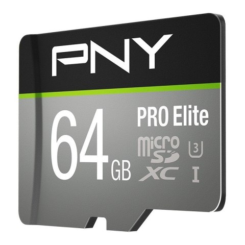 Karta pamięci PNY MicroSDXC 64GB PRO Elite 100MBs 60MBs 4K