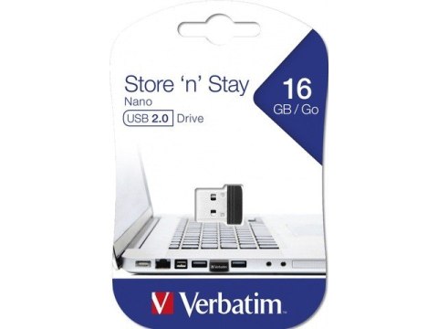 Pendrive Verbatim Nano Store 16GB USB 2.0 mały kompaktowy