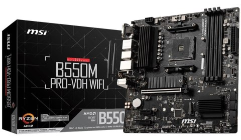 Płyta główna MSI B550M PRO-VDH WIFI mATX 4DDR4 HDMI/DP