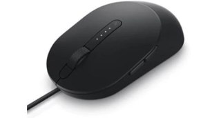 Mysz przewodowa Dell MS3220 czarna laserowa biurowa z 3200 DPI