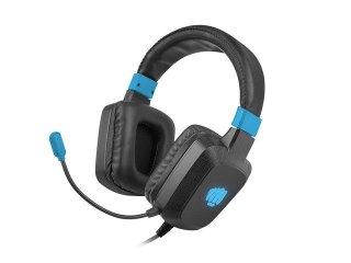 Słuchawki Fury Raptor Gaming nauszne czarno-niebieskie z mikrofonem