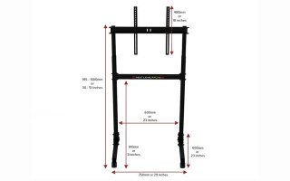 Stojak na monitor Next Level Racing 1 monitor regulowany czarny