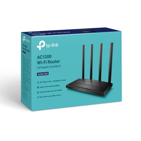 Router TP-LINK Archer C6U AC1200 Gigabitowy MU-MIMO wydajny Wi-Fi